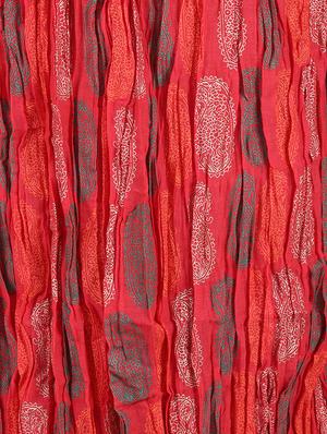 red block printed long skirt - 1076176 - Standard Image - 3