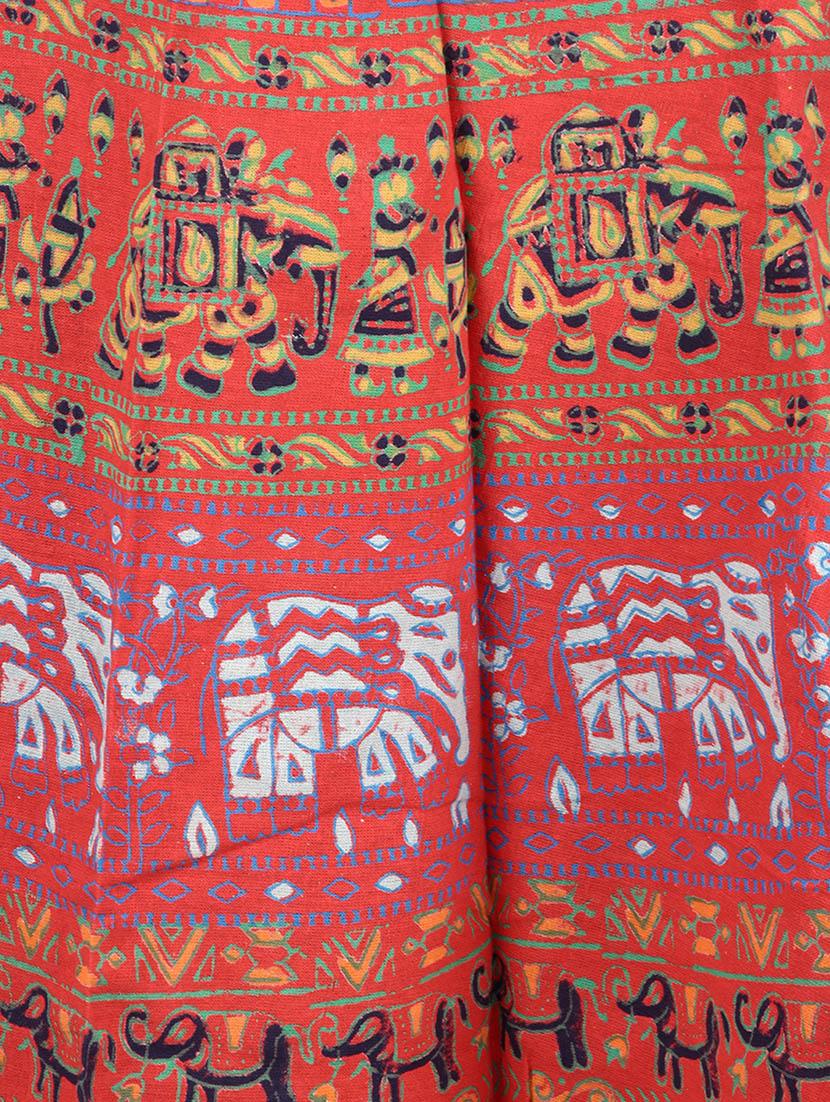 jaipuri printed long wrap skirt - 1076181 - Zoom Image - 3