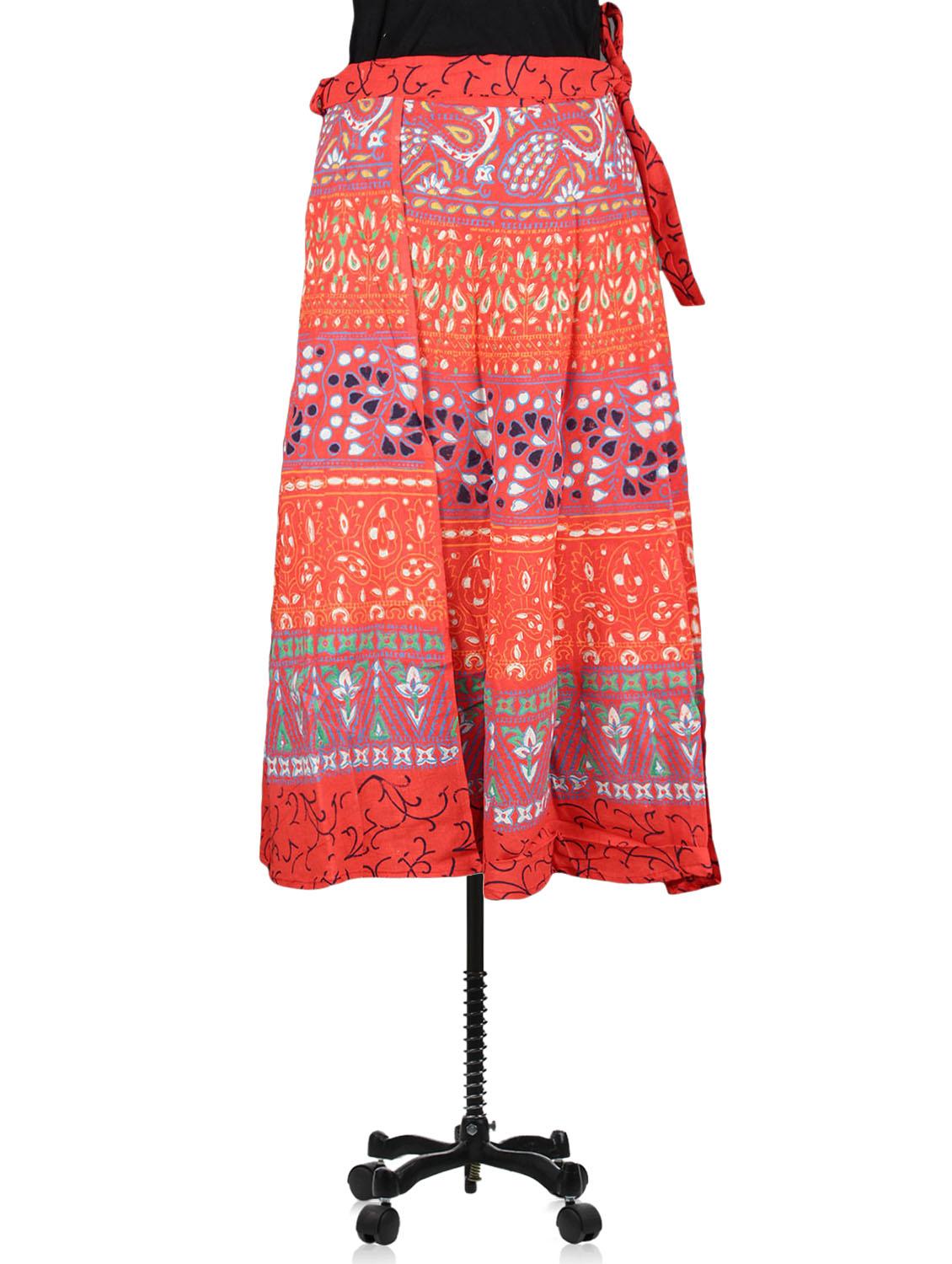 printed flared wrap skirt - 1076189 - Zoom Image - 2