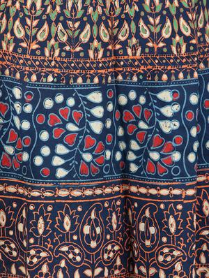 printed long wrap skirt - 1076191 - Standard Image - 3