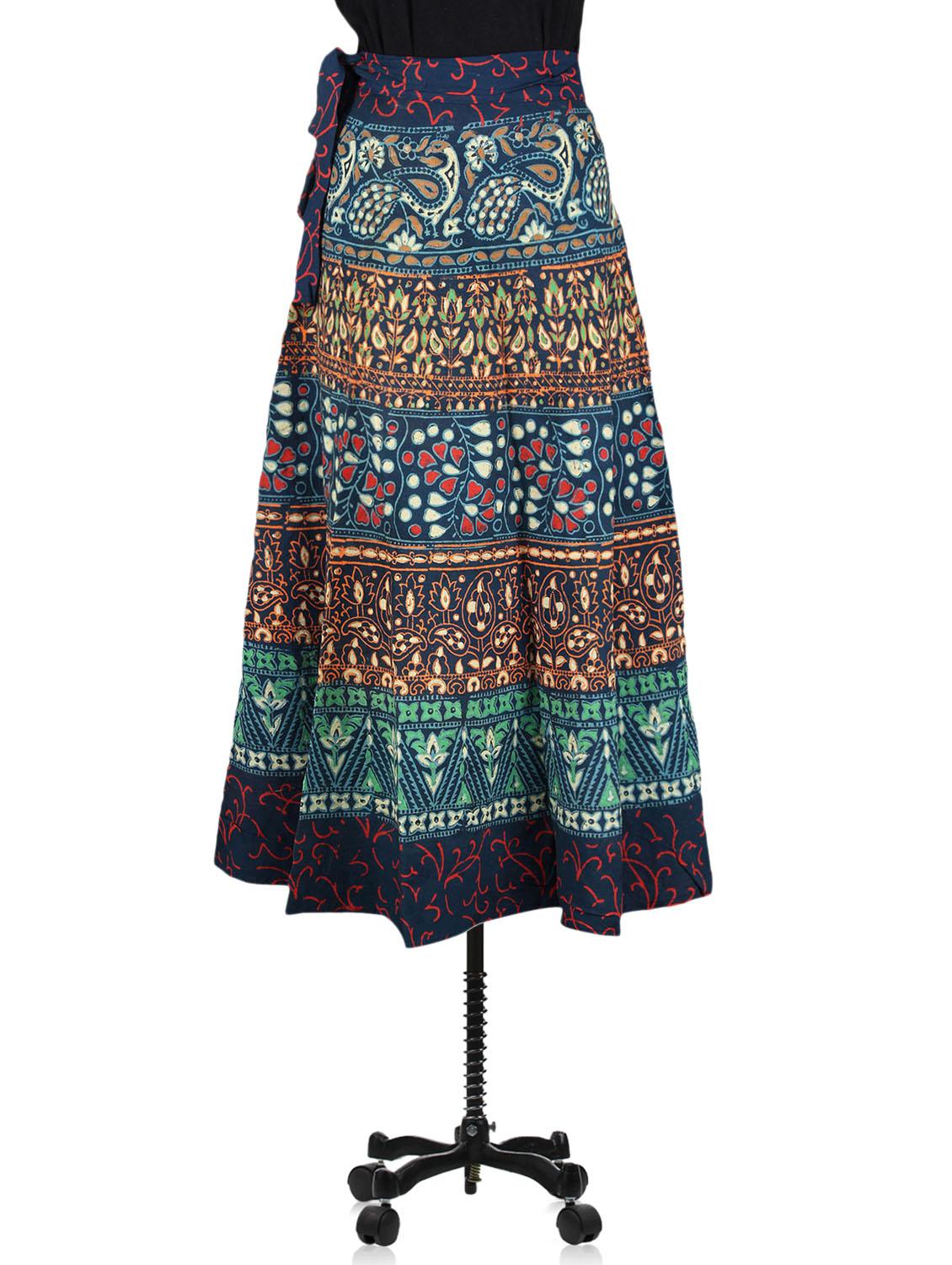 printed long wrap skirt - 1076191 - Zoom Image - 1