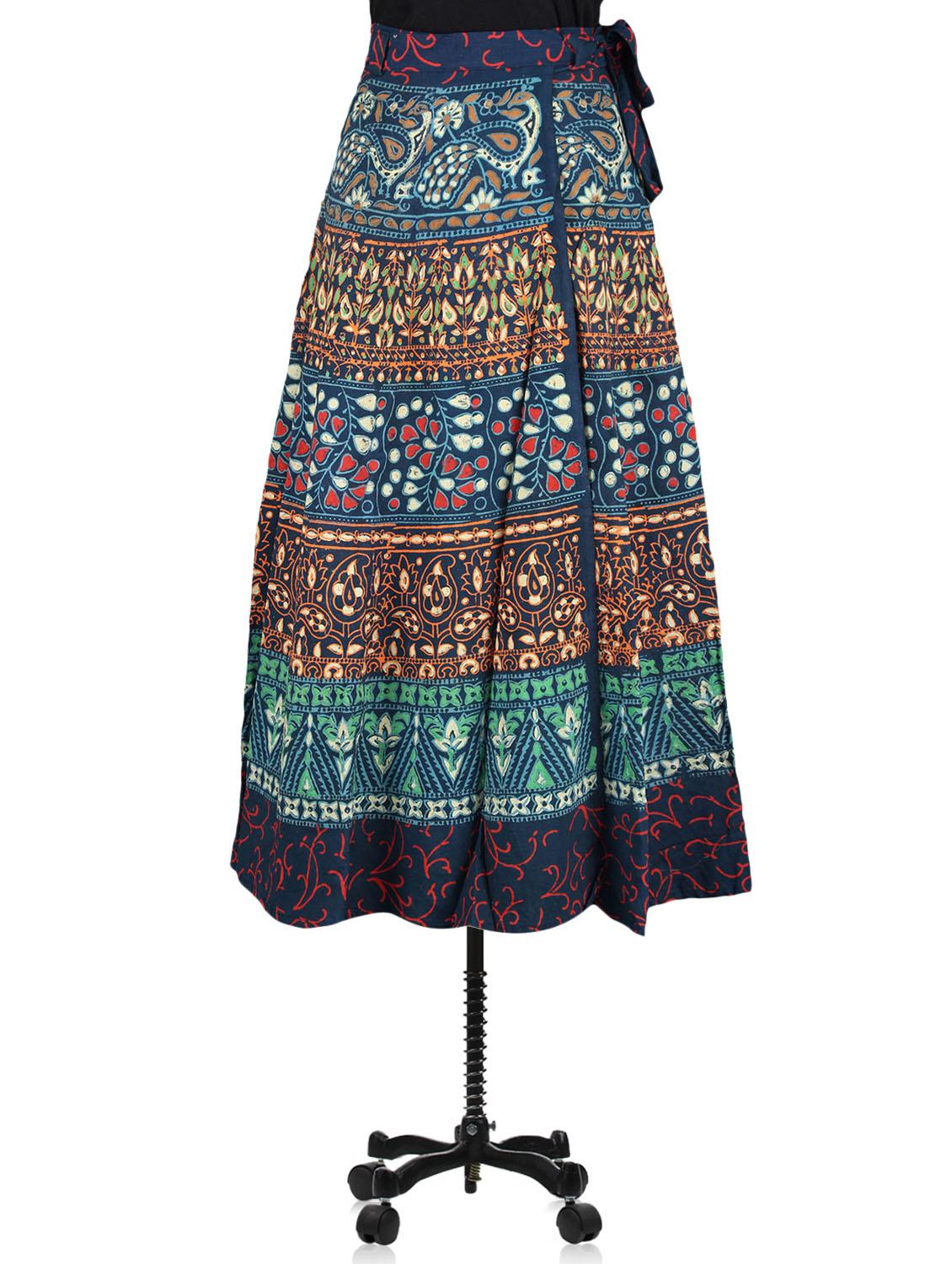 printed long wrap skirt - 1076191 - Zoom Image - 2