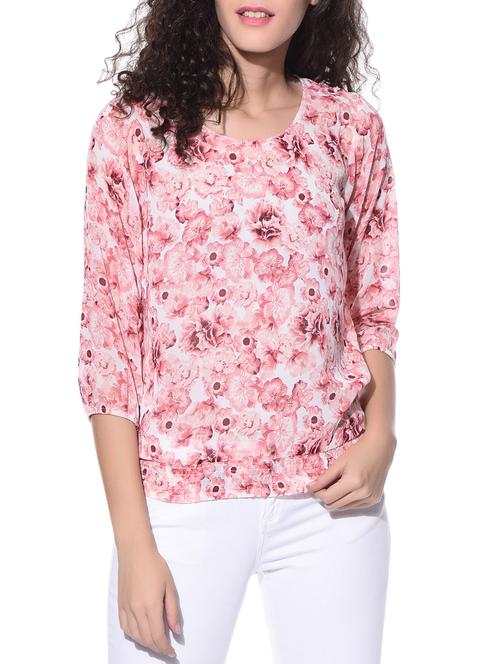 floral blouson top - 10768147 - Standard Image - 1