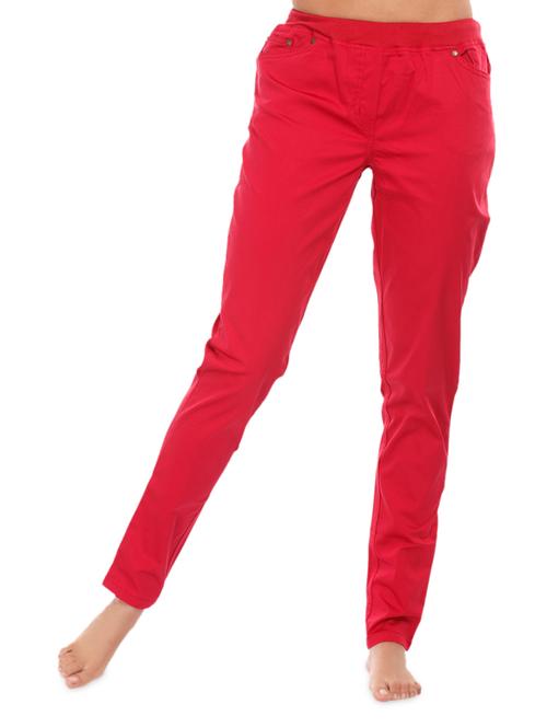 Solid Red Viscose pants - 1077995 - Standard Image - 1
