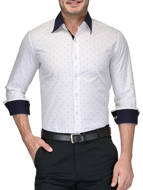 white cotton casual shirt - 10795092 - Very Small Image - 1