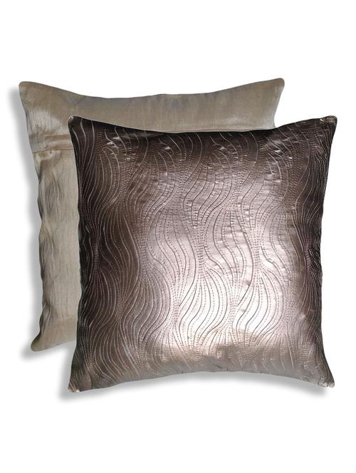 leather cut out pattern cushion cover - 10799953 - Standard Image - 1