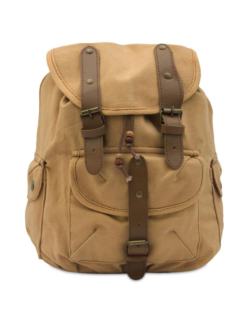 Beige canvas backpack - 1080809 - Zoom Image - 1