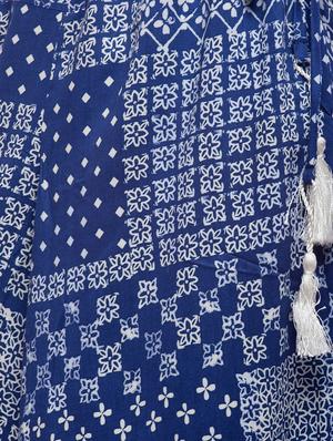 blue rayon palazzos - 10808164 - Standard Image - 4