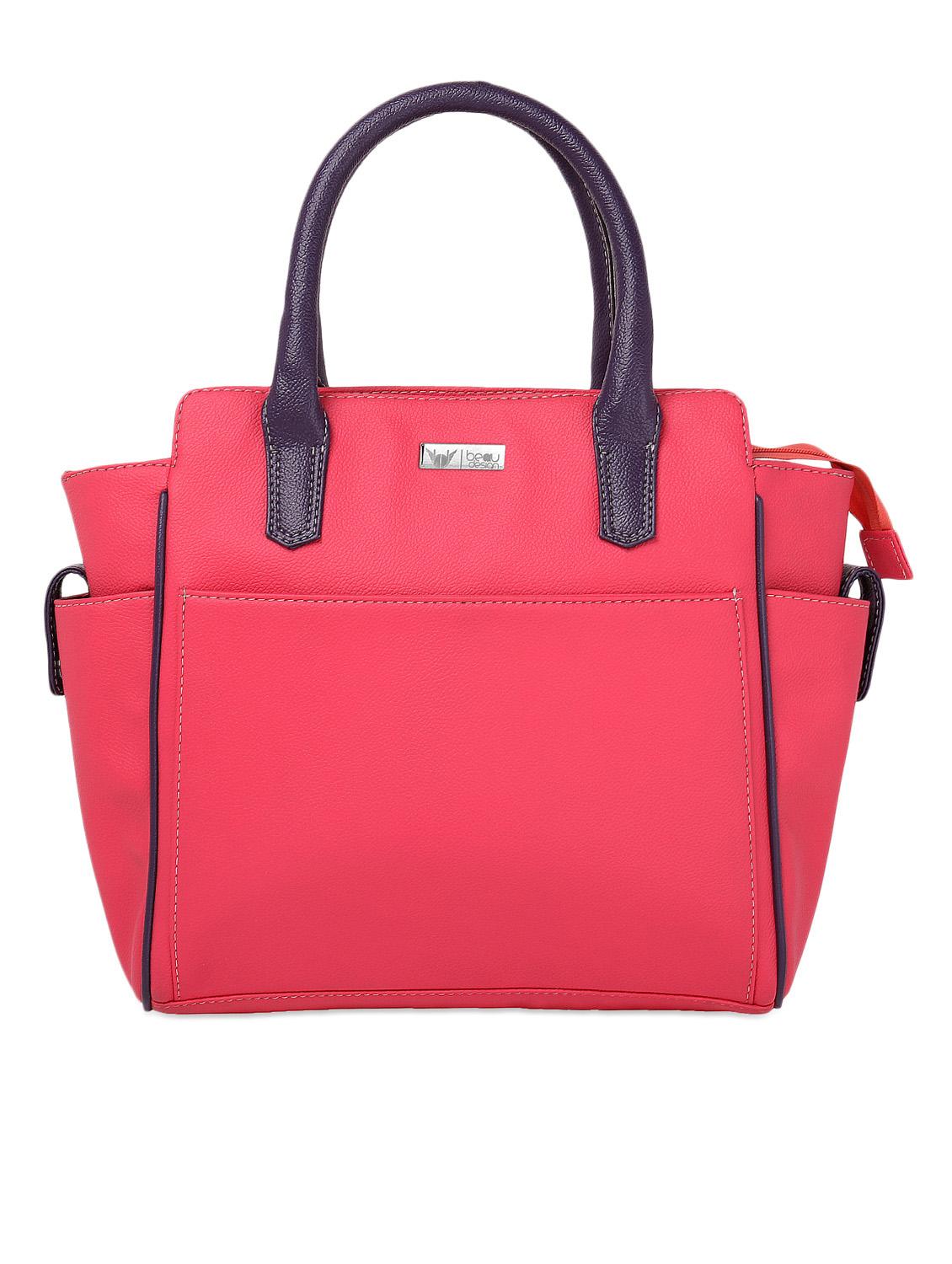 spacious contrast pu handbag - 1081291 - Zoom Image - 1