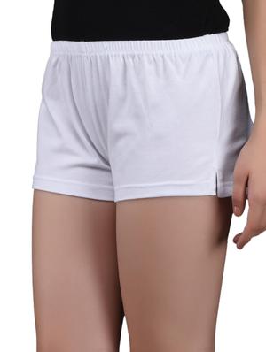 white cotton lycra hot pants - 1081301 - Standard Image - 2