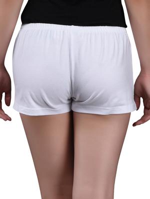 white cotton lycra hot pants - 1081301 - Standard Image - 3