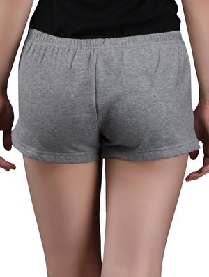 grey cotton fleece hot pants - 1081313 - Standard Image - 3