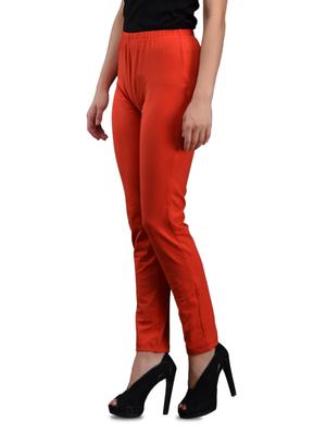 red cotton knit lycra leggings - 1081324 - Standard Image - 2