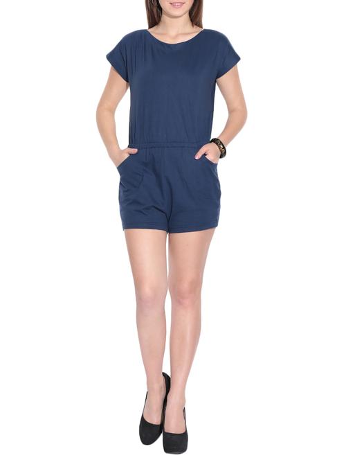 navy blue cotton knit top - 1081331 - Standard Image - 1
