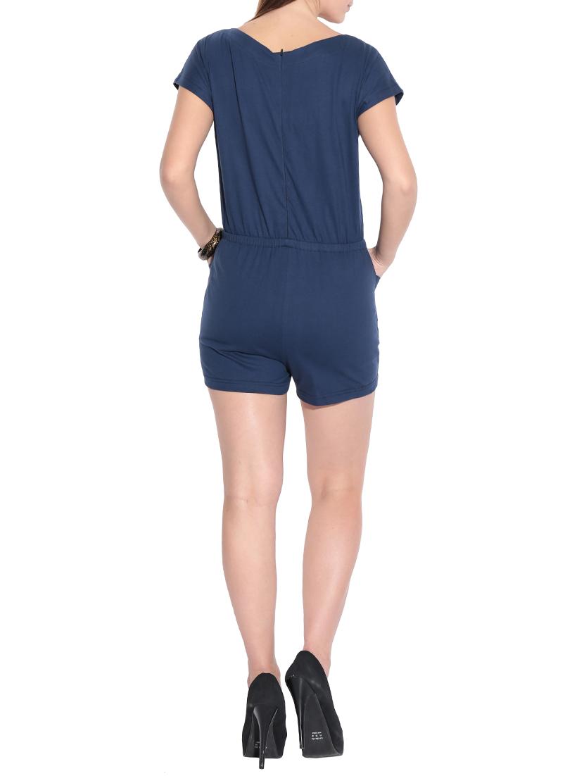 navy blue cotton knit top - 1081331 - Zoom Image - 2