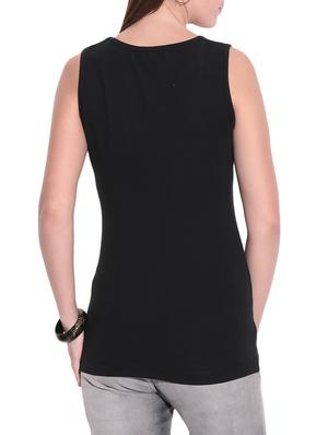 black knitted cotton tank top - 1081338 - Standard Image - 3