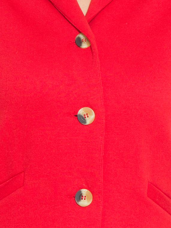 red cotton fleece jacket - 1081354 - Zoom Image - 4