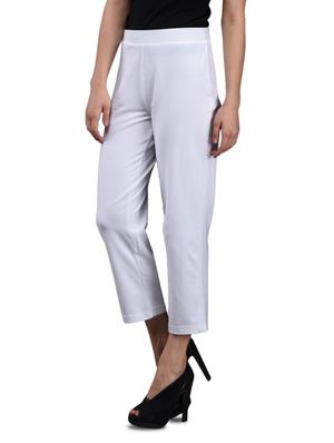 solid white cotton palazzo - 1081399 - Standard Image - 2