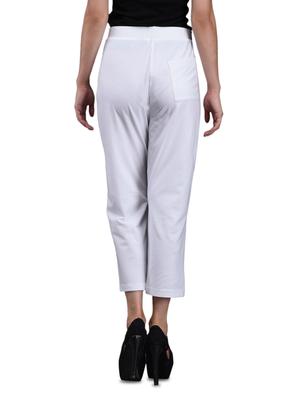 solid white cotton palazzo - 1081399 - Standard Image - 3