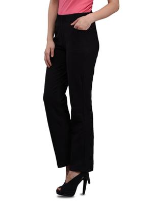 black cotton lycra track pants - 1081402 - Standard Image - 2
