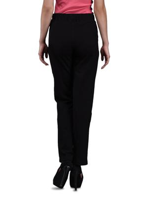 black cotton lycra track pants - 1081402 - Standard Image - 3