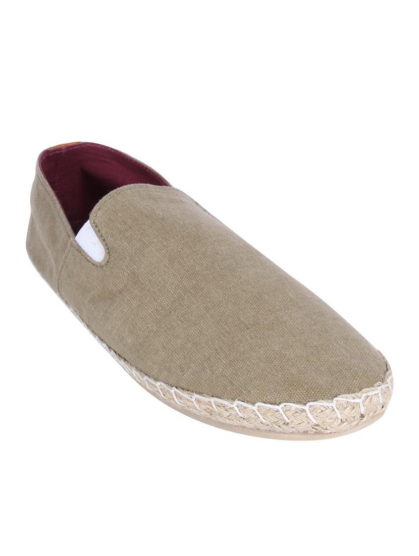 beige canvas slip on espadrilles - 10815421 - Zoom Image - 1