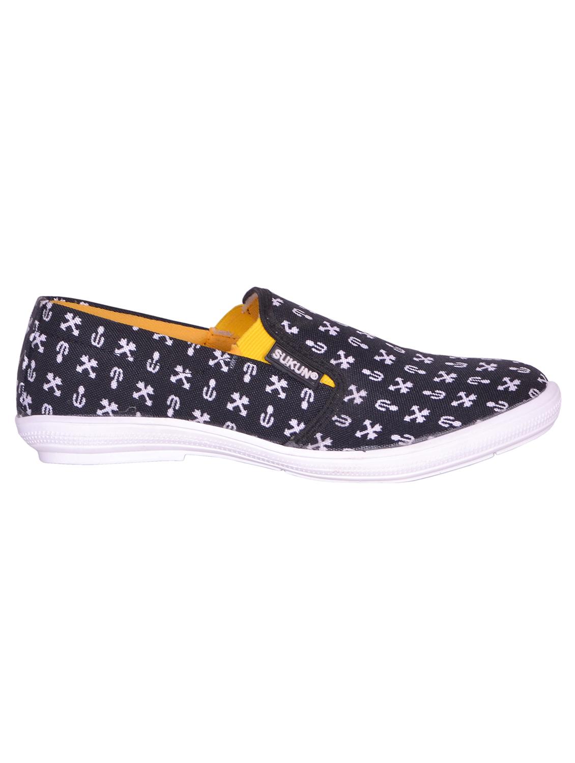black canvas casual shoes - 10819199 - Zoom Image - 2