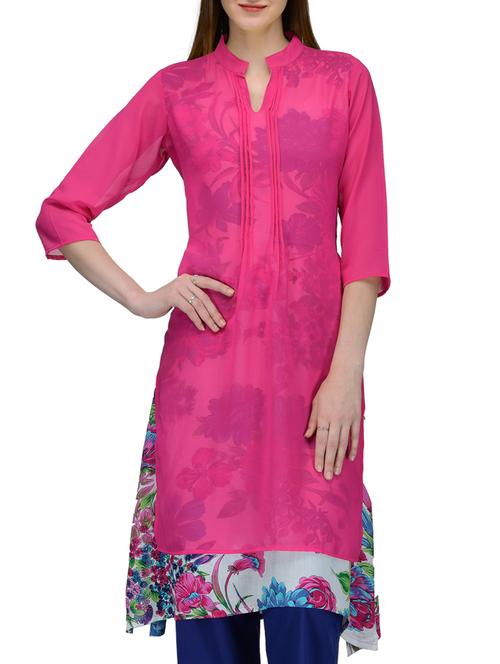 a-line layered kurta - 10819831 - Standard Image - 1