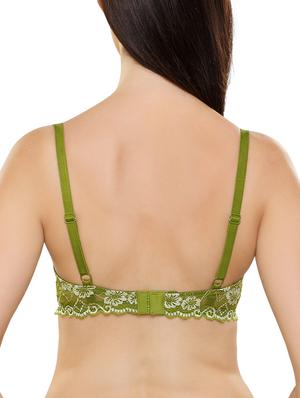 bow patch plunge bra - 10821235 - Standard Image - 3