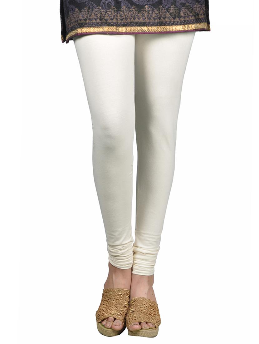 white cotton leggings - 10823538 - Zoom Image - 1