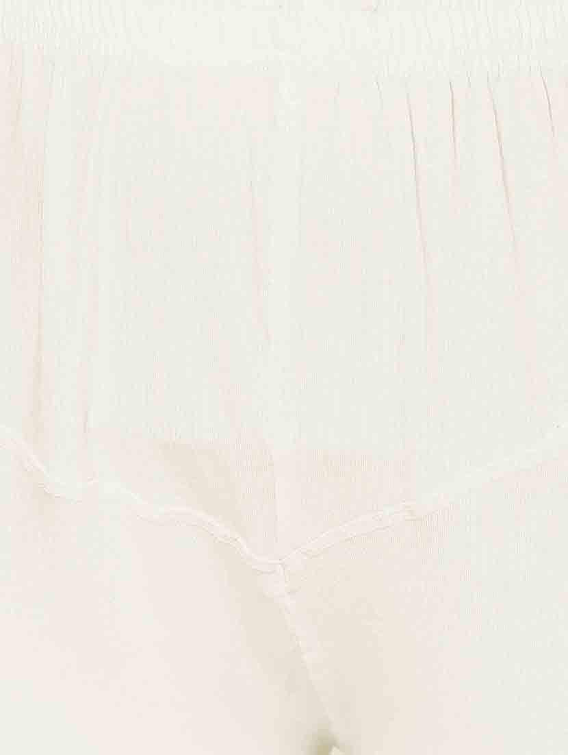 white cotton leggings - 10823538 - Zoom Image - 3