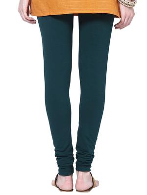 green cotton leggings - 10823555 - Standard Image - 3