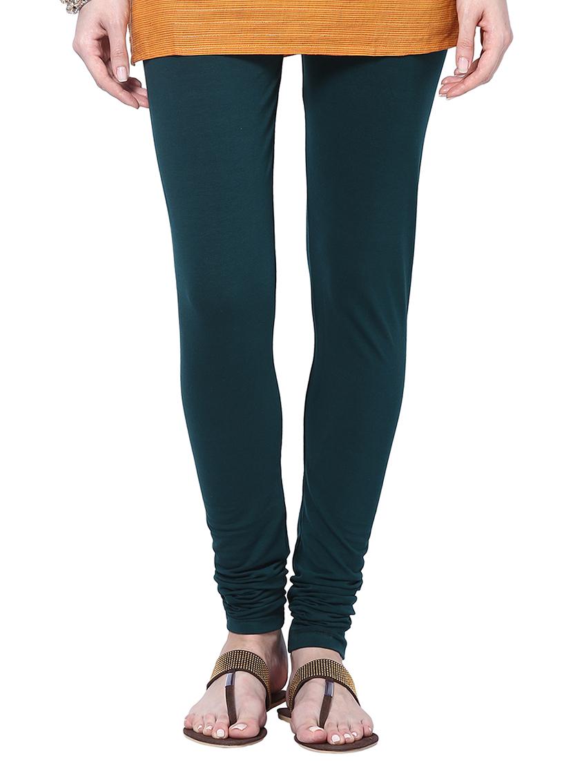 green cotton leggings - 10823555 - Zoom Image - 1