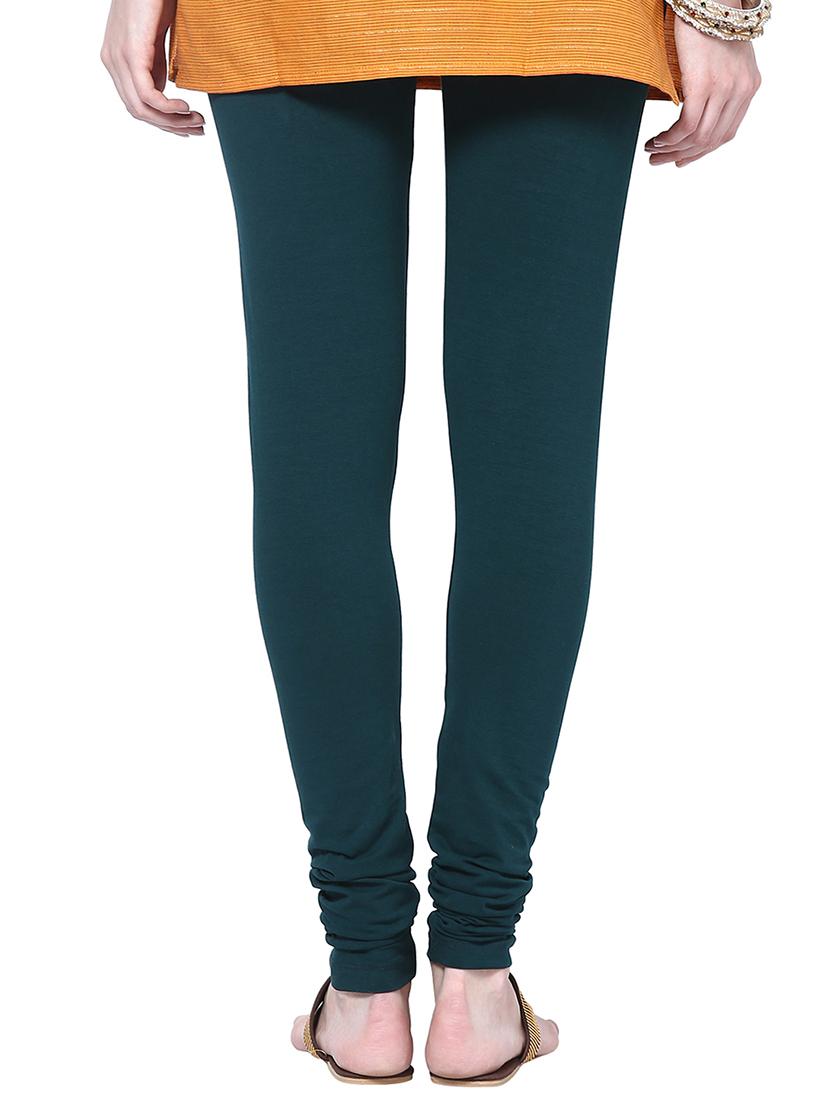 green cotton leggings - 10823555 - Zoom Image - 3