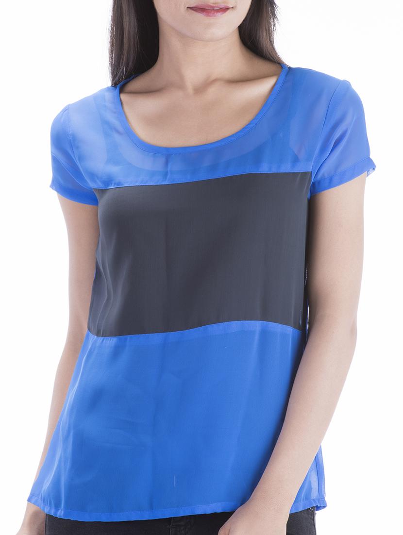 round neck short sleeved top - 10827823 - Zoom Image - 1