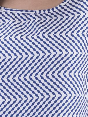 chevron printed sleeveless top - 10827843 - Standard Image - 4