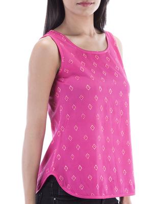 round neck sleeveless top - 10827845 - Standard Image - 2