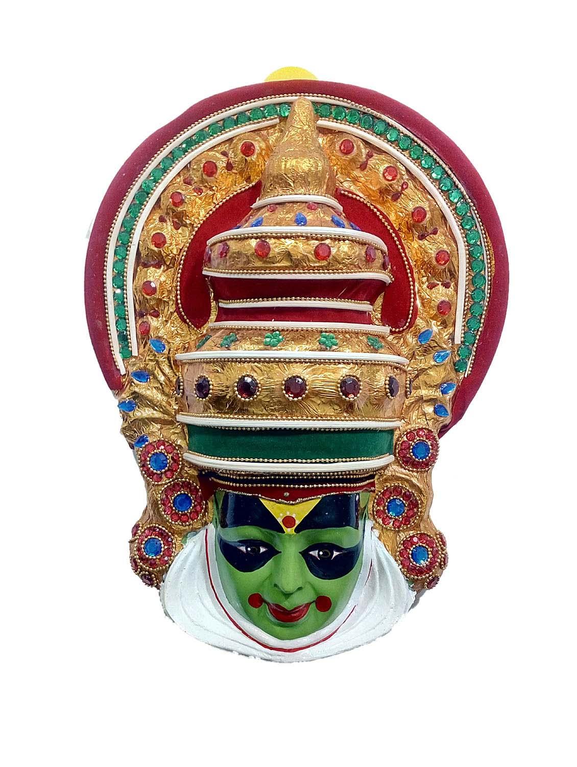 wall hanging kathakali mask made in fiber - 10830199 - Zoom Image - 2