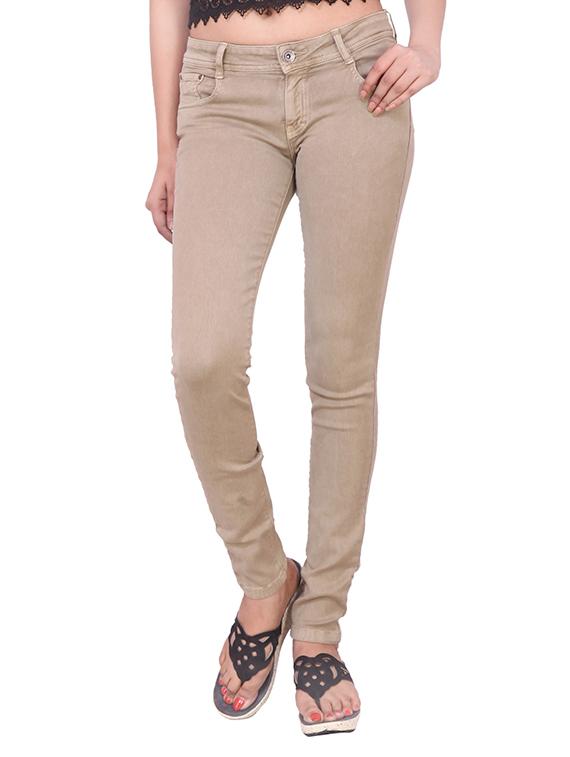 beige denim jeans - 10832637 - Zoom Image - 1