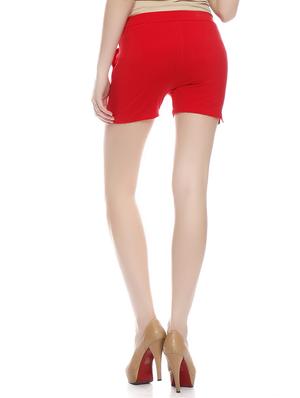 red cotton regular shorts - 10833909 - Standard Image - 3