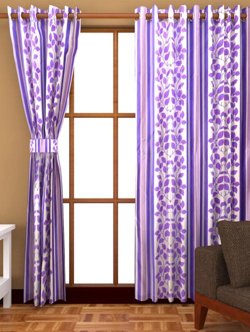 k d??cor set of 4 polyster window curtain - 4 pc (wct4-012) - 10834481 - Standard Image - 1