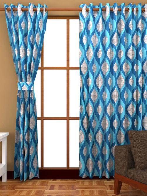 k d??cor set of 3 polyster door curtain - 3 pc (dct3-027) - 10834871 - Standard Image - 1