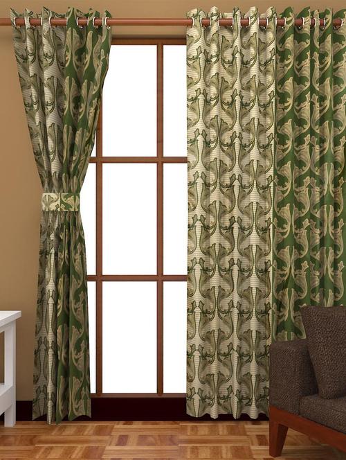 k dã©cor set of 3 polyster door curtain - 3 pc (dct3-045) - 10834889 - Standard Image - 1