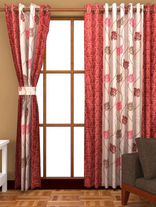 k dã©cor set of 8 polyster door curtain - 8 pc (dct8-058) - 10835052 - Standard Image - 1