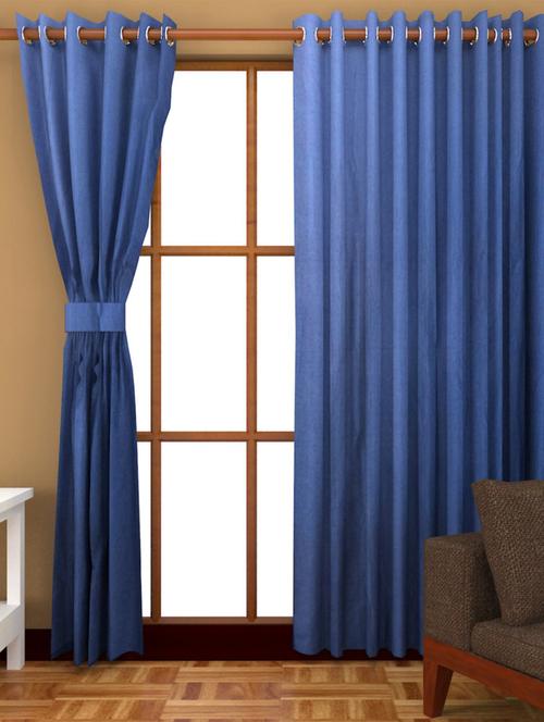 k dã©cor set of 2 polyster longdoor curtain - 2 pc (lct2-004) - 10835153 - Standard Image - 1