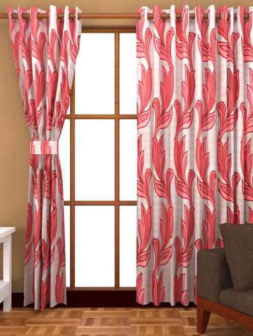 k dã©cor set of 3 polyster longdoor curtain - 3 pc (lct3-021) - 10835250 - Standard Image - 1