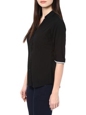 black cotton shirt - 10838713 - Standard Image - 2