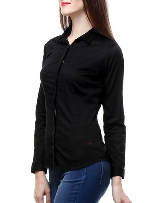 black cotton shirt - 10838718 - Standard Image - 2