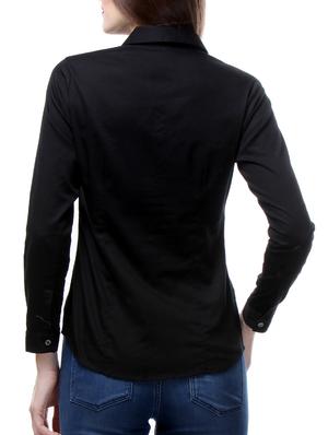 black cotton shirt - 10838718 - Standard Image - 3