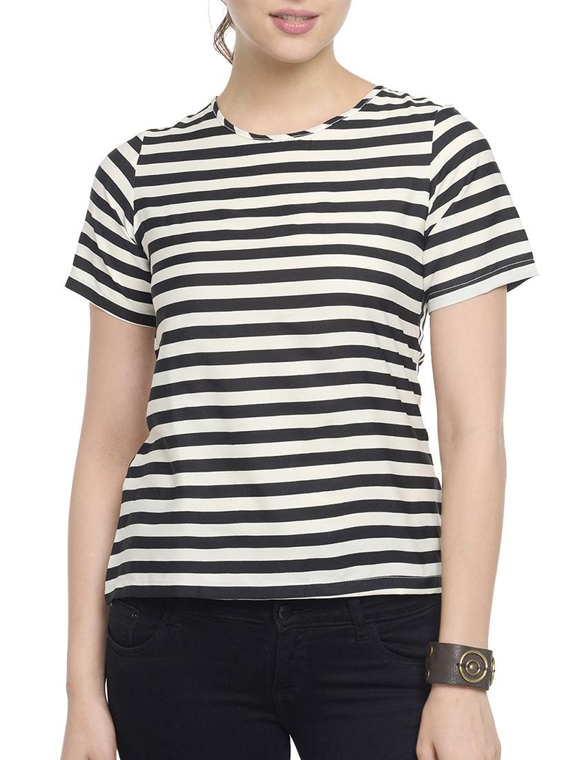 black polyester regular top - 10841194 - Zoom Image - 1